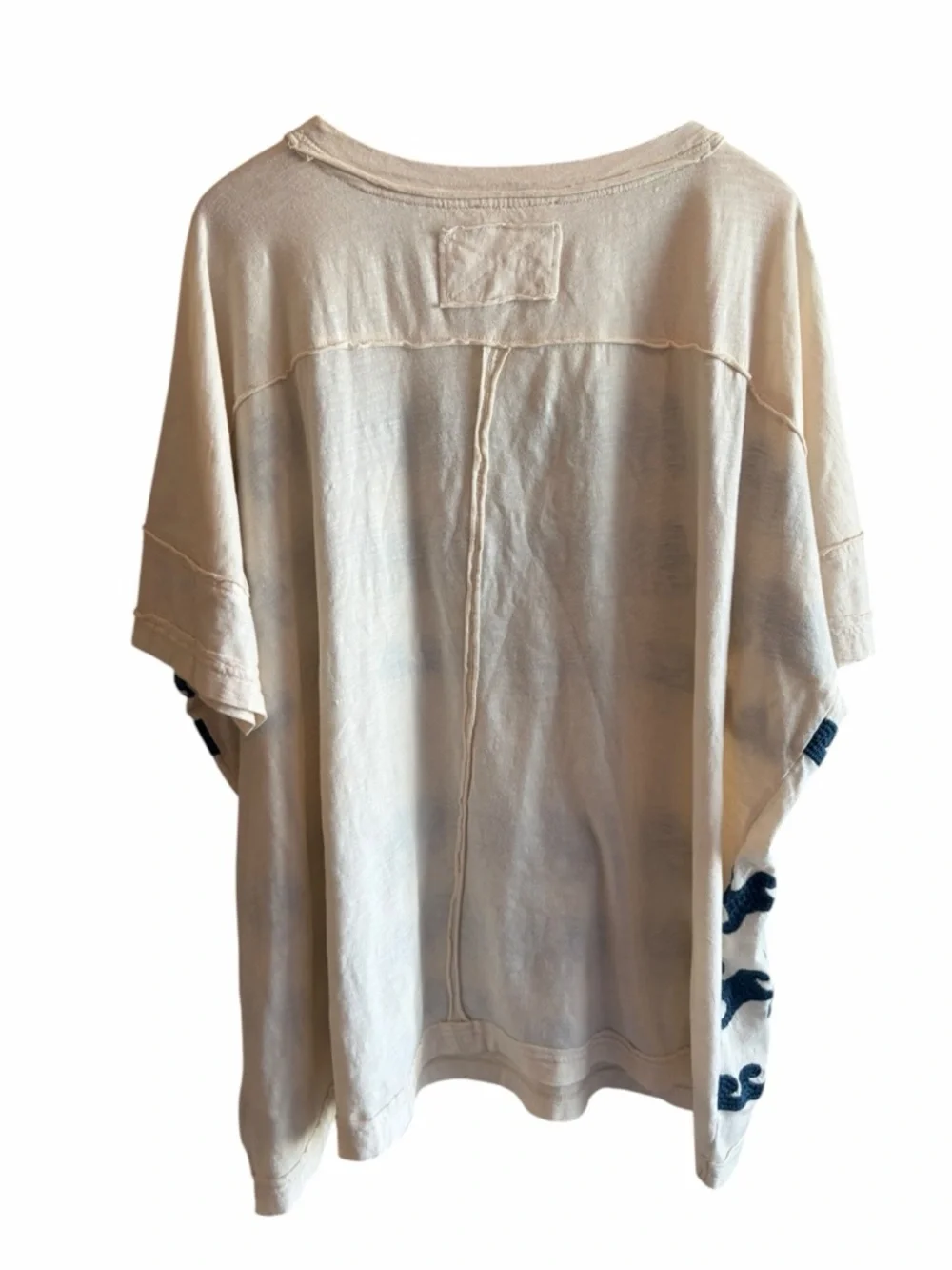 Free People We The Free Chill Vibes Wave Tee XS Oversized - Picture 5 of 9